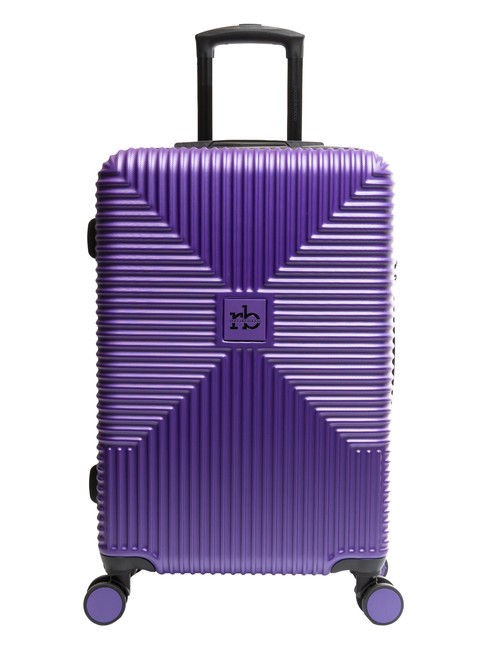 ROCCOBAROCCO ADVENTURE Medium size trolley purple - Rigid Trolley Cases