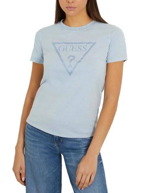 GUESS VINTAGE Cotton T-shirt arctic sky - T-shirt