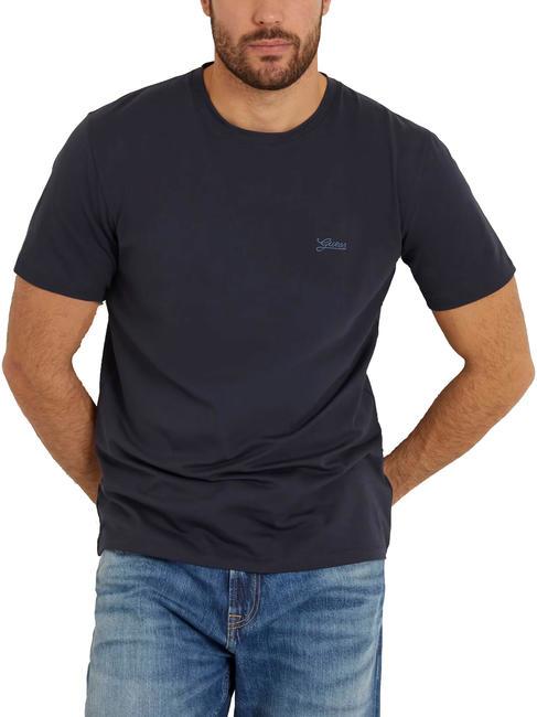 GUESS BASIC PIMA Stretch cotton T-shirt smartblue - T-shirt