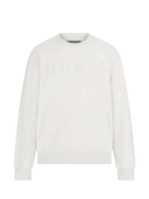 GUESS BEAU Crewneck sweatshirt purwhite - Sweatshirts