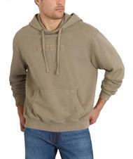 GUESS FINCH TERRY Sweatshirt oversize with pocket and hood - Sweatshirts
