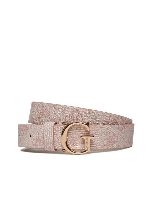 GUESS EMERA LOGO Shortenable belt blush logo - Belts