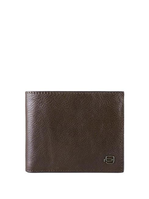 PIQUADRO BLACK SQUARE  Leather wallet MORO - Men’s Wallets