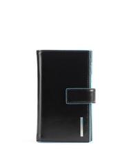 PIQUADRO wallet BLUE SQUARE line, in leather Black - Women’s Wallets - 1