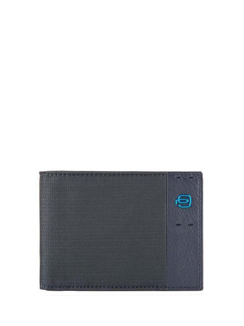 PIQUADRO wallet PULSE P16 line BLUE CHEVRON - Men’s Wallets
