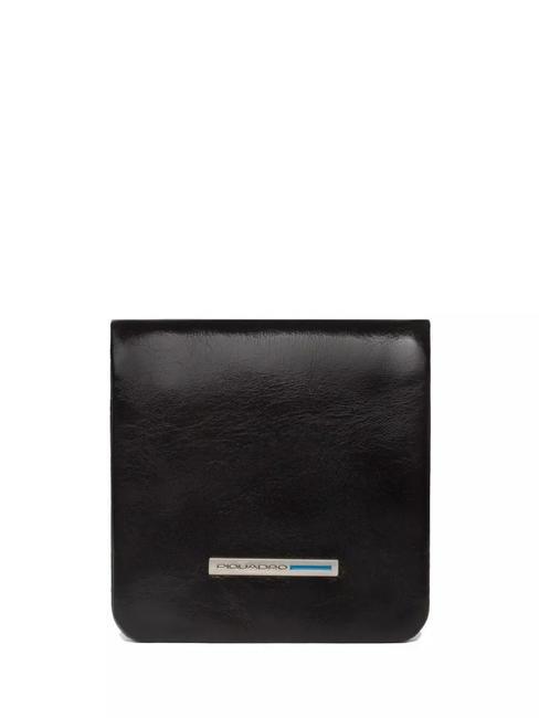 PIQUADRO BLUE SQUARE Leather coin purse black - Men’s Wallets