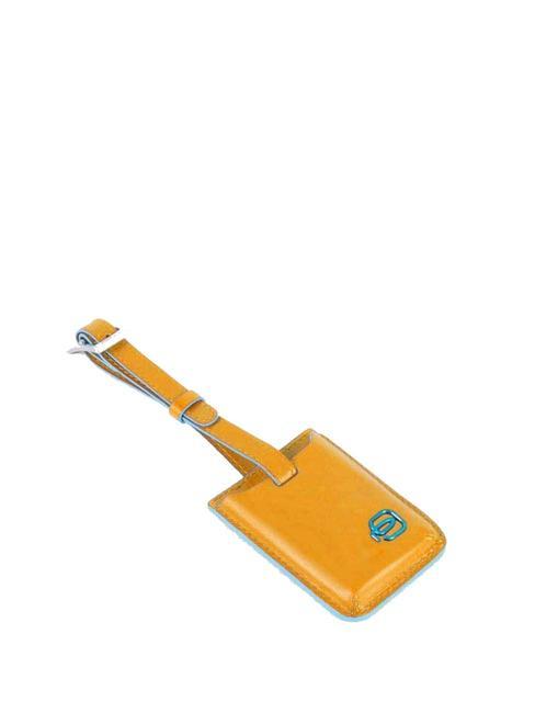 PIQUADRO BLUE SQUARE Address tag yellow - Travel Accessories