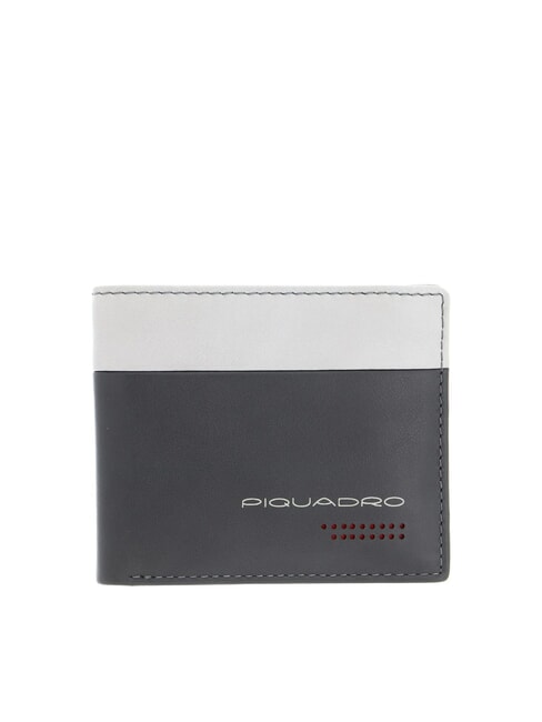 PIQUADRO URBAN Leather wallet grey/black - Men’s Wallets