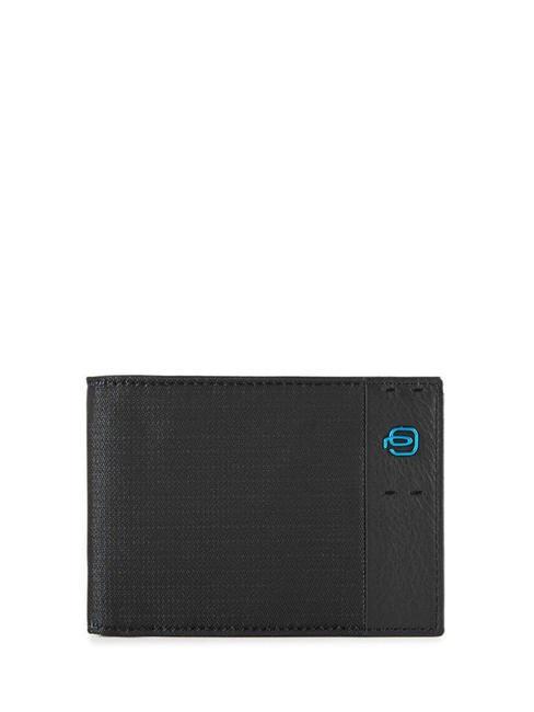 PIQUADRO wallet PULSE P16 line black chevron - Men’s Wallets