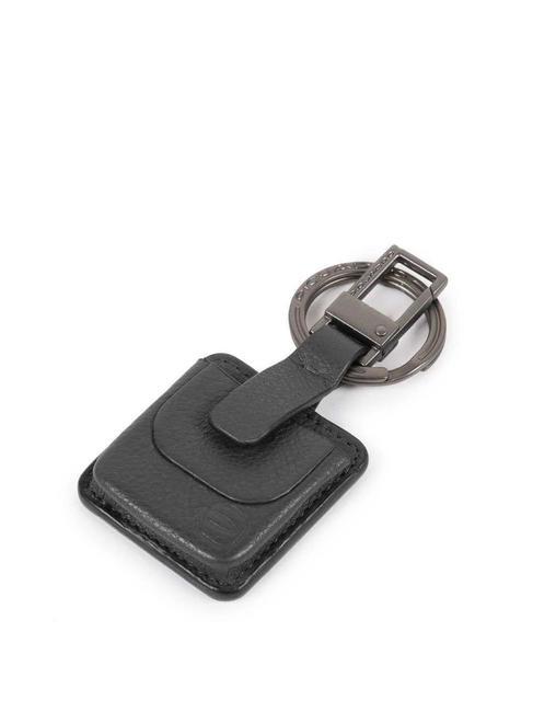 PIQUADRO AKRON Leather key ring, with connequ black - Key holders