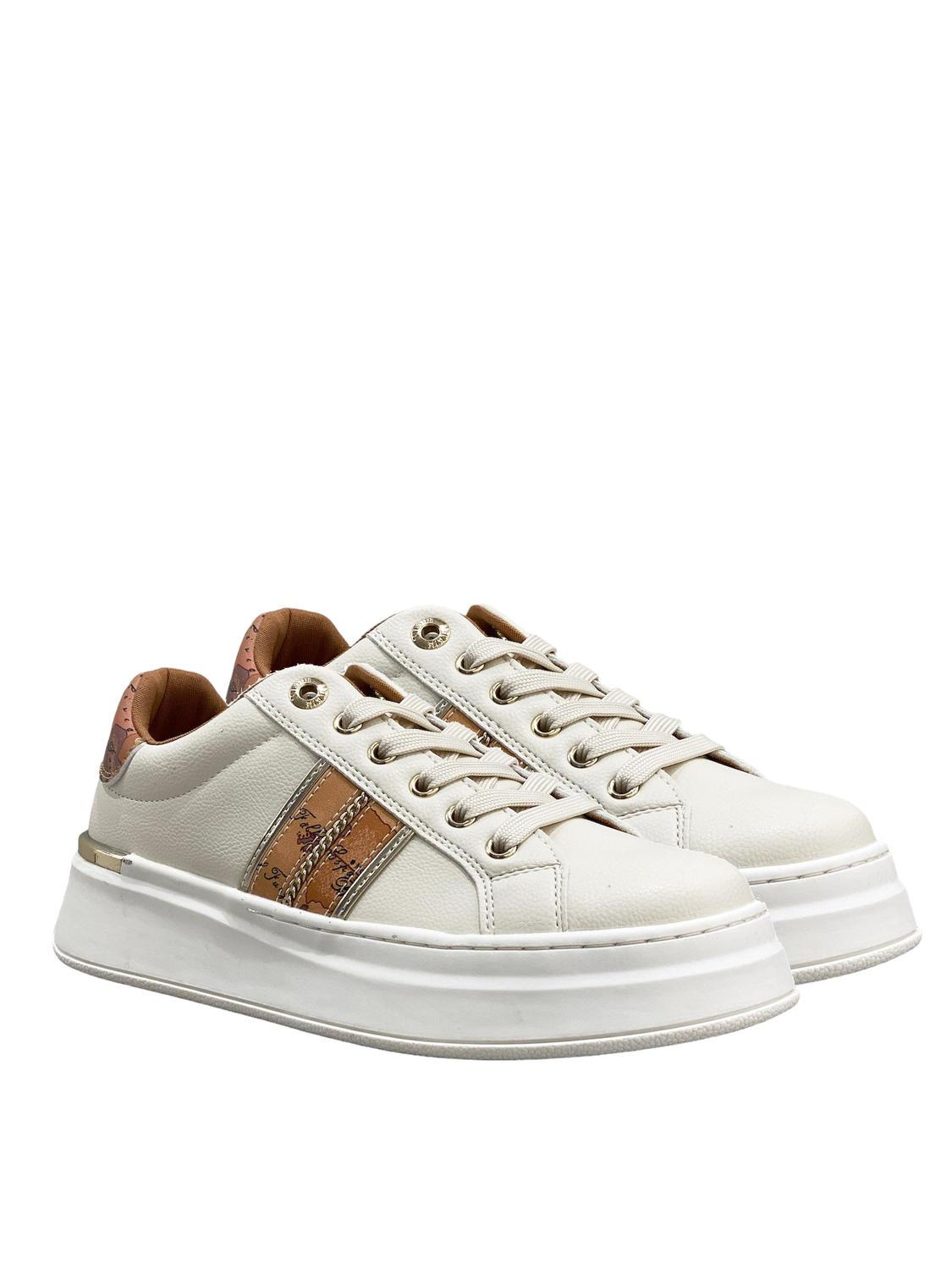 Alviero Martini Prima Classe Mia Jr Sneakers Off White Geo Beige Buy At Outlet Prices
