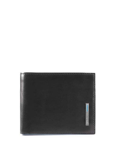 PIQUADRO BLUE SQUARE  Medium Leather Wallet black - Men’s Wallets