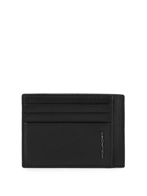 PIQUADRO MODUS SPECIAL  Leather card holder black - Men’s Wallets