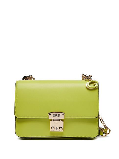 GUESS ELIETTE Convertible Shoulder/Crossbody Mini Bag chartreuse - Women’s Bags