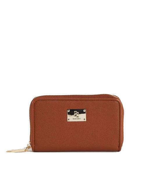 GAUDÌ CLEMENTINE Medium zip around wallet tan - Women’s Wallets