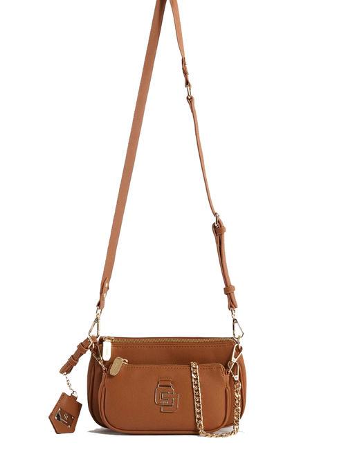 GAUDÌ CARRIE Bag with detachable clutch tan - Women’s Bags