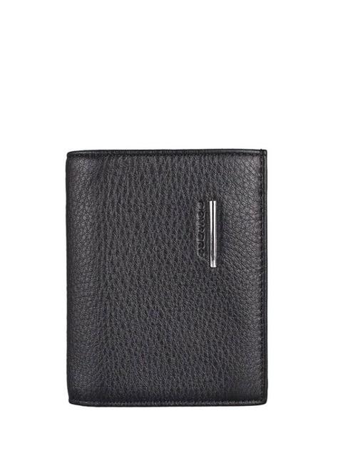PIQUADRO MODUS Leather Passport Holder black - Men’s Wallets