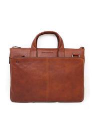 PIQUADRO BLACK SQUARE  15" PC briefcase, expandable leather - Work Briefcases - 1