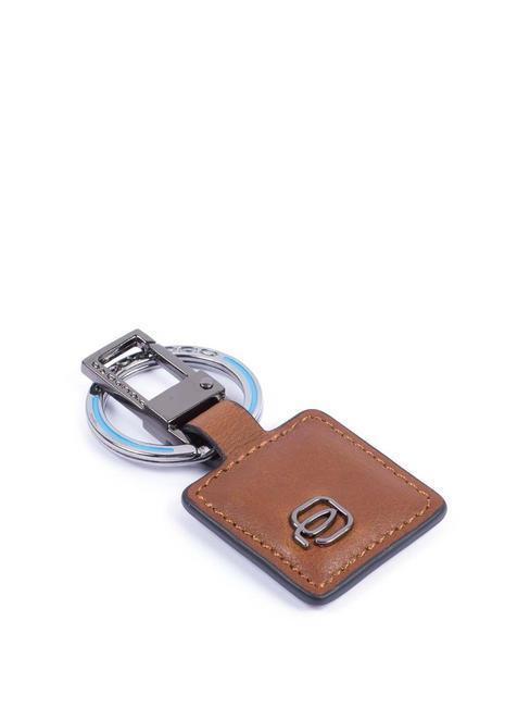 PIQUADRO BLACK SQUARE  Leather charm keychain leather - Key holders