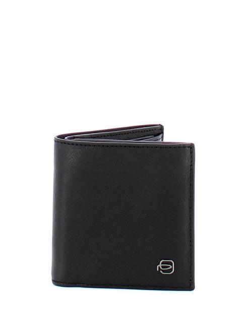 PIQUADRO BLACK SQUARE Men's leather wallet black - Men’s Wallets