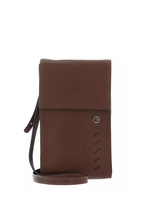 PIQUADRO NABUCCO  Smartphone shoulder strap brown - Women’s Wallets