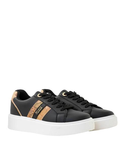 ALVIERO MARTINI PRIMA CLASSE GEO METALLIC LOGO Platform sneakers Black - Women’s shoes