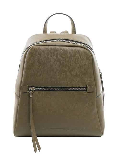 GIANNI CHIARINI GC Hammered leather backpack guam green - Women’s Bags