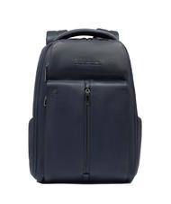 PIQUADRO HEDLEY Leather 14" Laptop Backpack blue - Laptop backpacks - 1