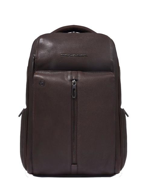 PIQUADRO HEDLEY Leather 14" Laptop Backpack MORO - Laptop backpacks