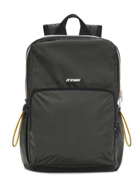 KWAY GIZY Nylon backpack for 15" laptop green blackish - Laptop backpacks