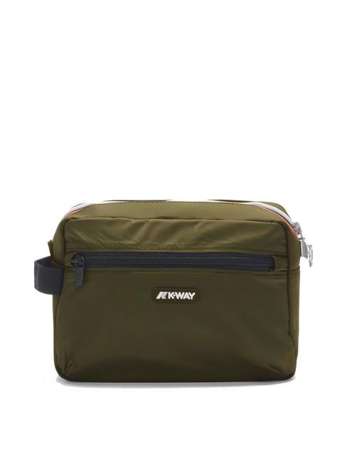 KWAY DEMU Nylon beauty case green blackish - Beauty Case