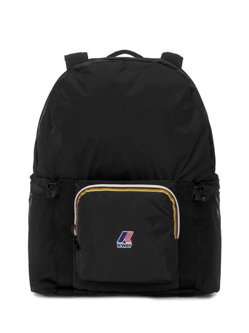 KWAY LE VRAI 3.0 MICHEL Foldable nylon backpack black pure - Backpacks & School and Leisure