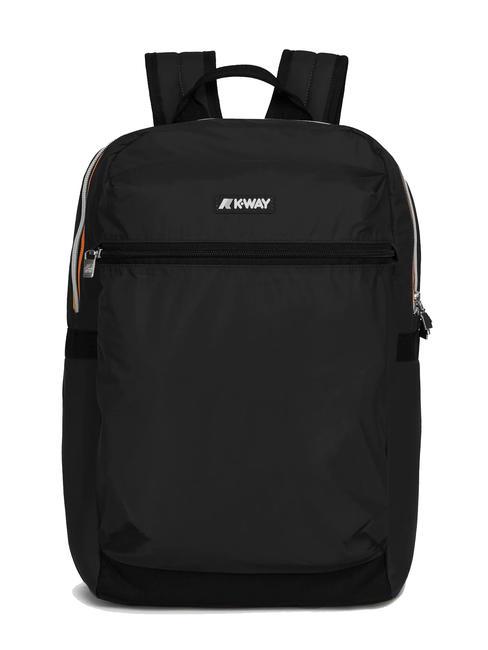 KWAY LAON Nylon backpack black pure - Backpacks & School and Leisure