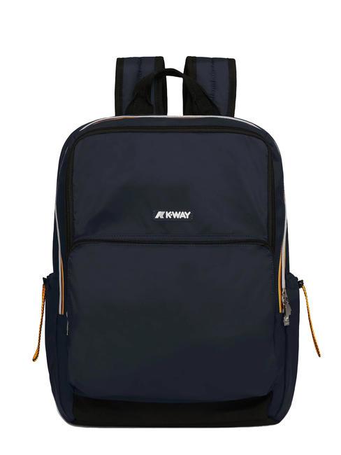 KWAY GIZY Nylon backpack for 15" laptop blue depth - Laptop backpacks