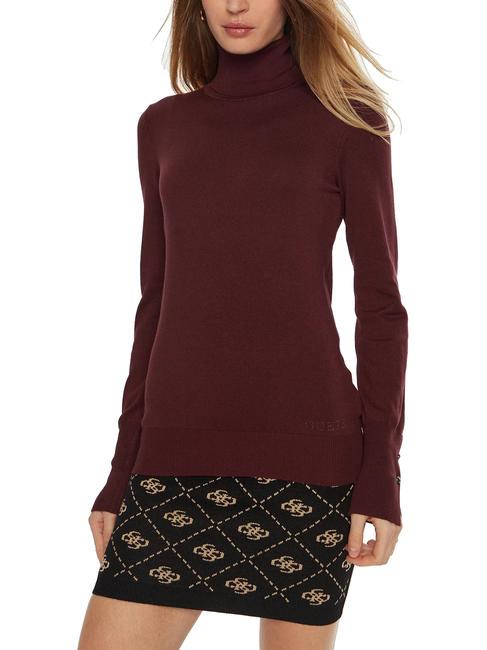 GUESS PAULE Turtleneck sweater red black - Women's Sweaters