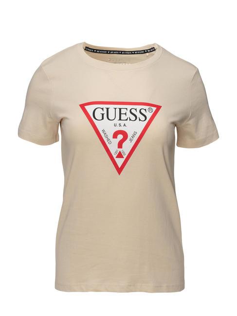 GUESS ORIGINAL LOGO Logo T-Shirt pearl oyster - T-shirt