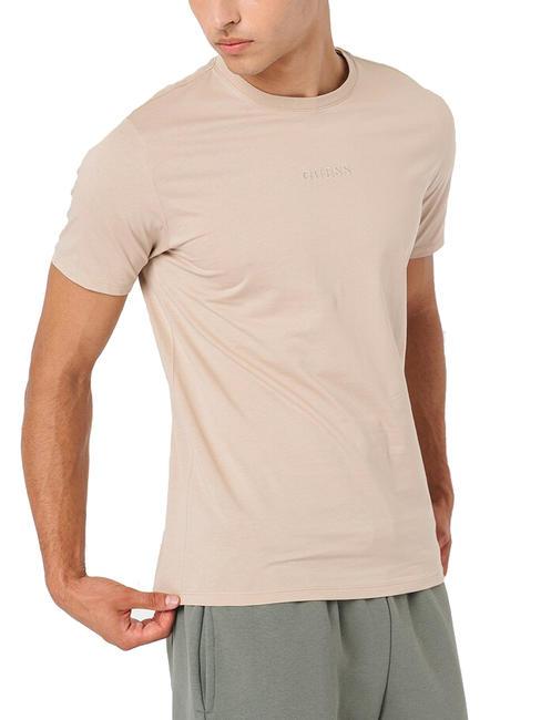 GUESS PIMA Cotton T-shirt with embroidered logo nomad a105 - T-shirt