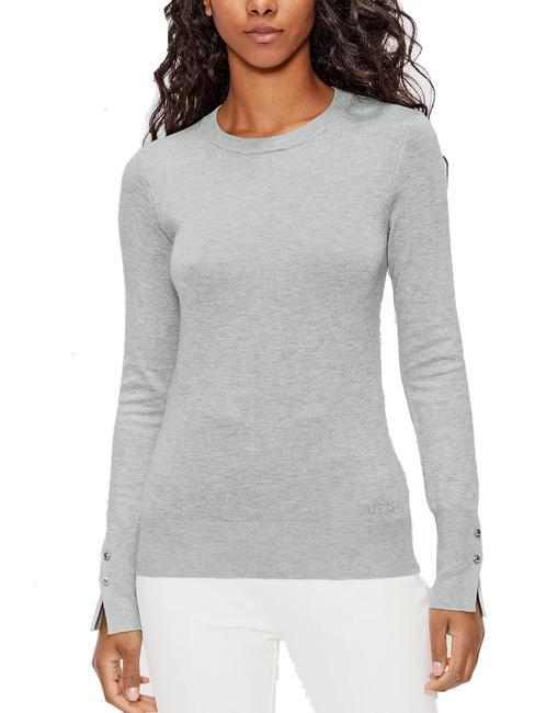 GUESS ELINOR Crew neck sweater light stone heather - Women's Sweaters