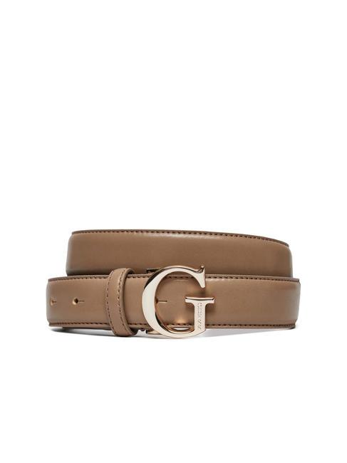 GUESS G Leather belt pink shadow - Belts