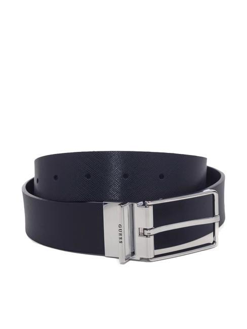 GUESS AGUEDA Reversible saffiano leather belt blue/black - Belts