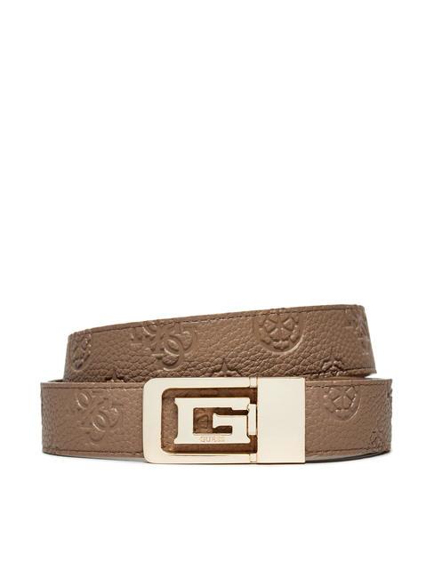 GUESS CRESIDIA Reversible and shortenable belt dark taupe - Belts