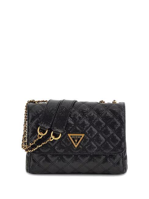 GUESS GIULLY 2 Lizard St Convertible Bag BLACK - Women’s Bags