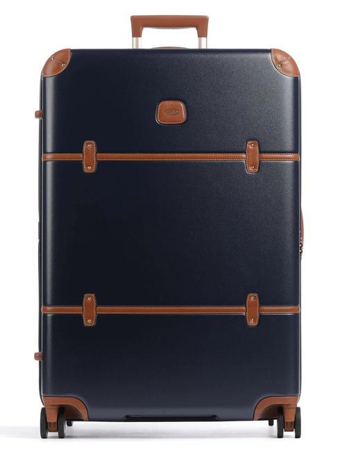 BRIC’S BELLAGIO Large expandable trolley Blue / Leather - Rigid Trolley Cases