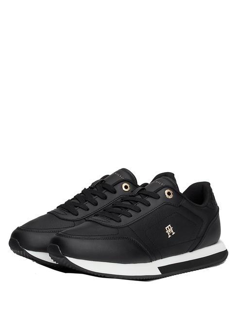 TOMMY HILFIGER ELEVATED ESSENTIAL RUNNER Sneakers BLACK - Women’s shoes