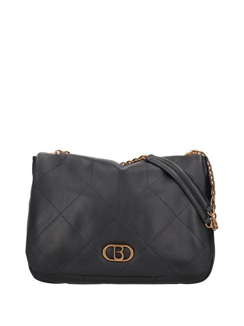 TOSCA BLU CHAMONIX Large leather shoulder bag Black - Women’s Bags