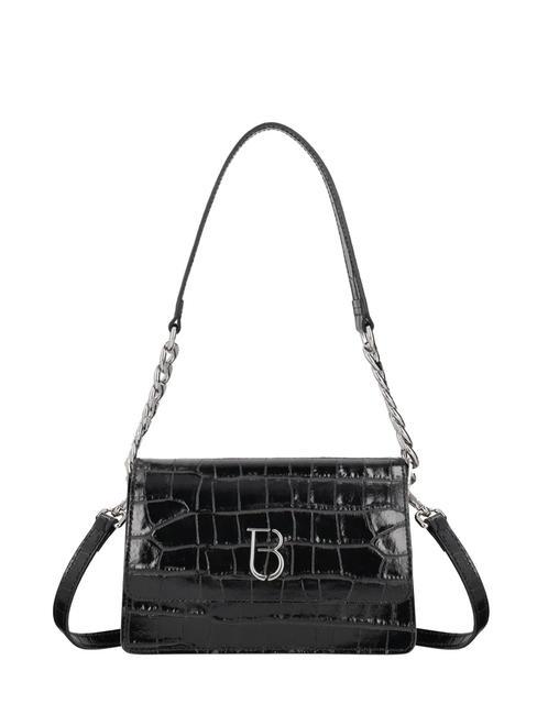 TOSCA BLU VANCOUVER Crocodile print leather shoulder bag Black - Women’s Bags