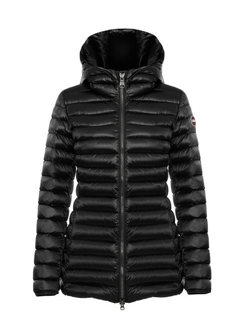 COLMAR FRIENDLY Down jacket with hood black dark steel - Women's down jackets