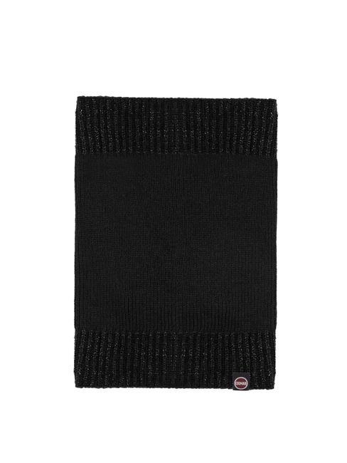 COLMAR LUXOR Lurex knitted neck warmer black - Scarves