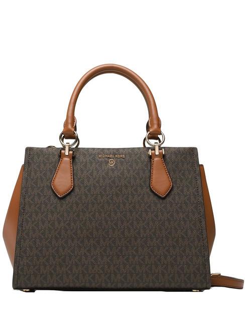 MICHAEL KORS MARILYN Handbag, with removable shoulder strap brn/acorn - Women’s Bags