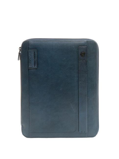 PIQUADRO notepad P15, in leather blue - Tablet holder& Organizer